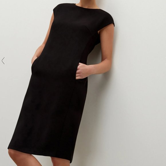 MM Lafleur Dresses & Skirts - MM Lafleur Black Cape Shift Dress